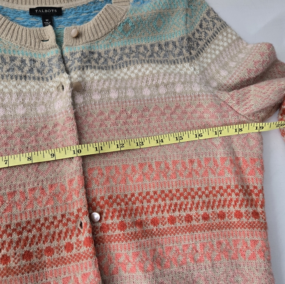 Talbots Multicolor Patterned Women's Sweater - Picture 8 of 8